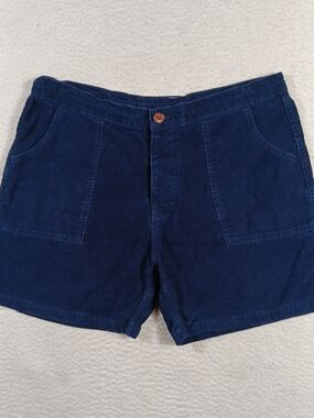 Birdwell Beach Britches Shorts Mens 36 Blue Classic Corduroy 5" Inseam